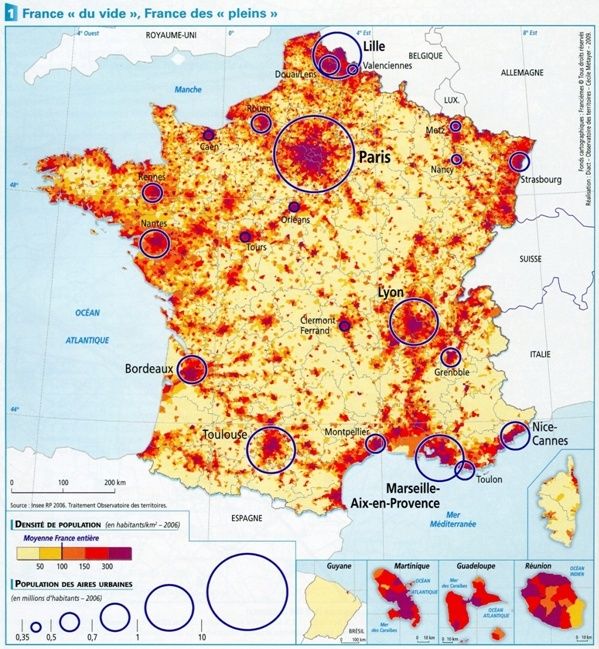 densité de population en France